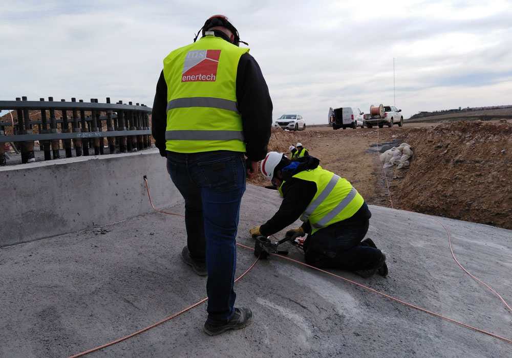 earthing system wind turbine foundation